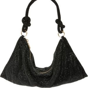 CULT GAIA Mini Hera Rhinestone Shoulder Bag - BLACK